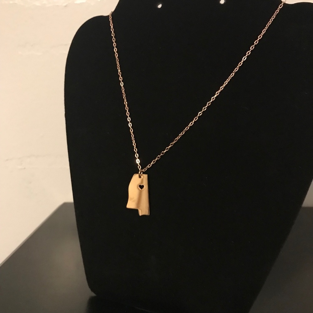 Sterling silver Mississippi necklaces